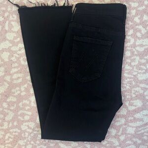 Mother insider crop black jeans